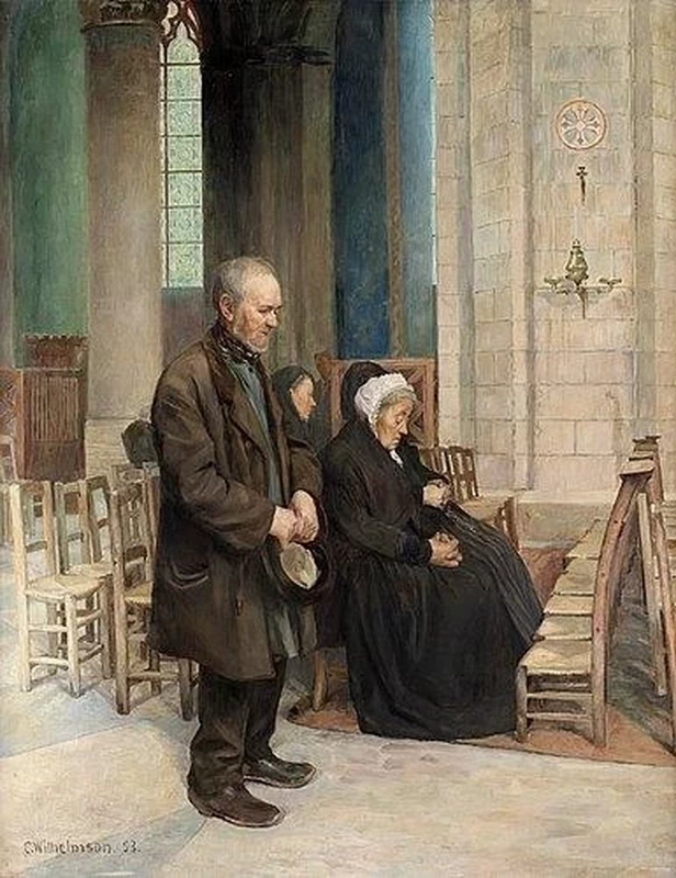 A messa. In St. Germain des Pres, 1893